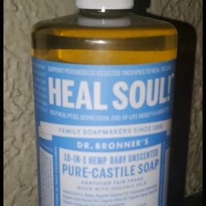 Dr. Bronner's Hemp Baby Unscented Pure Castile Soap 32 FL OZ. NEW W/ NO TAGS